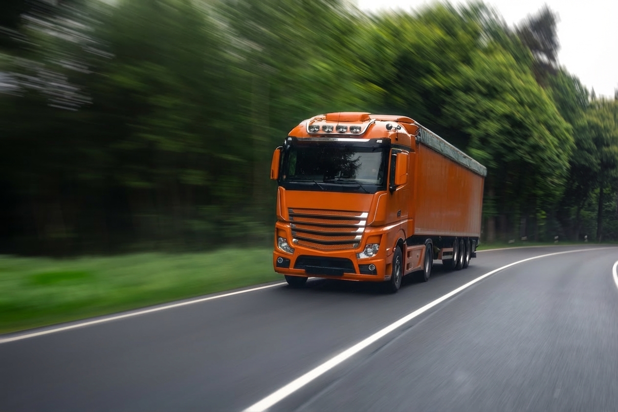 Caminhão na estrada